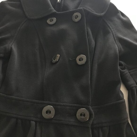 Ambition Black Six Front Buttons Blazer With Flare Sleeves - Picture 8 of 14